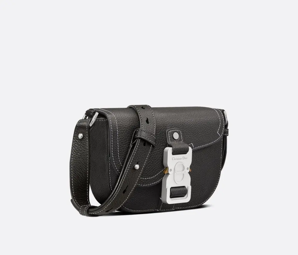 Túi Dior Mini Saddle Messenger Bag ‘Black’ 2ADCA435YKK-H00N - Ảnh 3