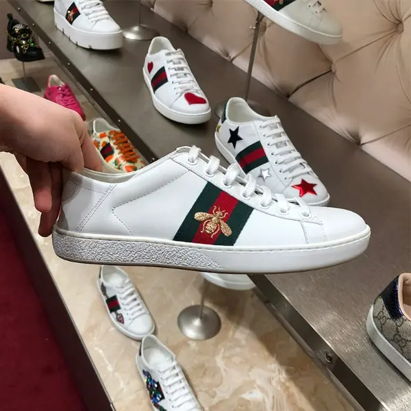 Giày Gucci Wmns Ace Embroidered ‘Bee’ 475208-A9L60-9067 - Ảnh 3
