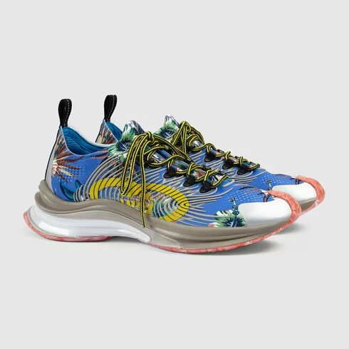 Giày Gucci Run Floral Sneaker ‘Mutil Color’ 698561-UZI10-8470 - Ảnh 3