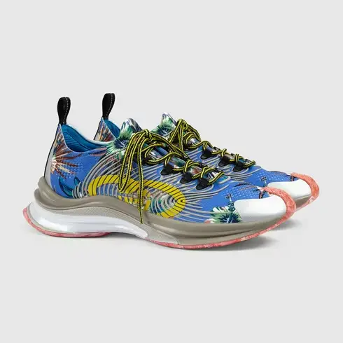 Giày Gucci Run Floral Sneaker ‘Mutil Color’ 698561-UZI10-8470 - Ảnh 3
