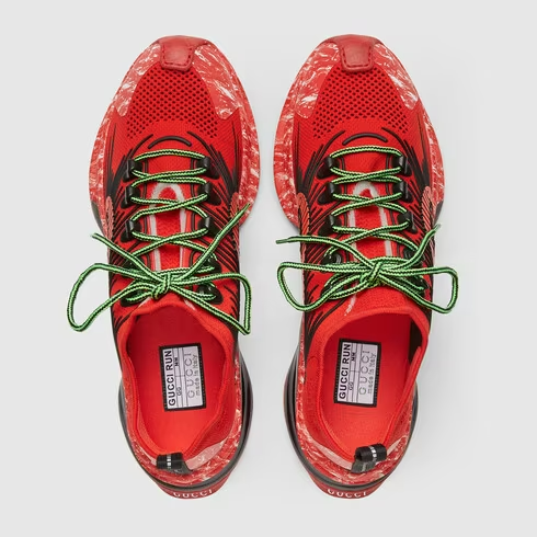 Giày Gucci Run Sneaker ‘Red’ 699219-USM10-8970 - Ảnh 3
