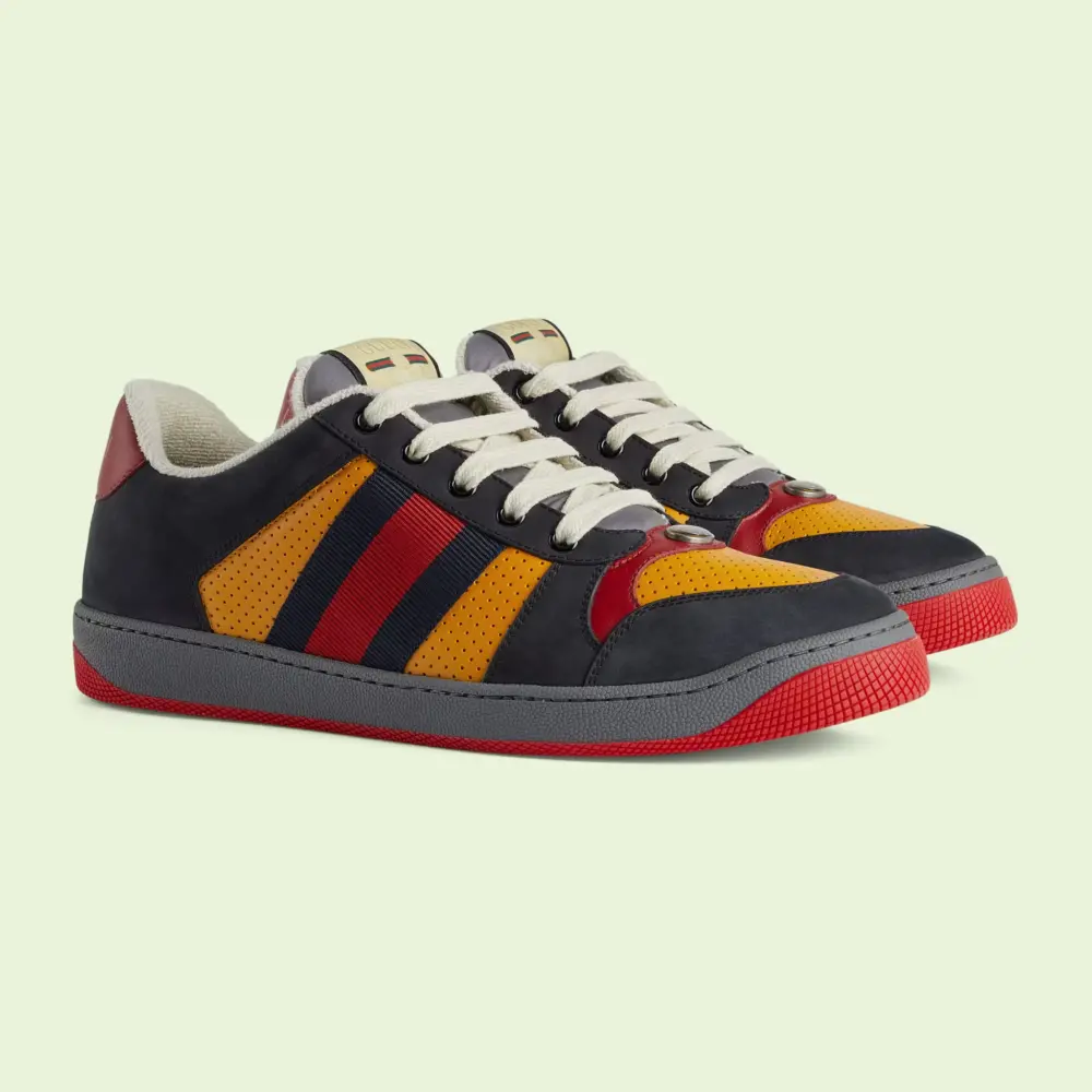 Giày Gucci Lovelight Screener ‘Blue Red Web’ 708296-0YIA0-1065 - Ảnh 3