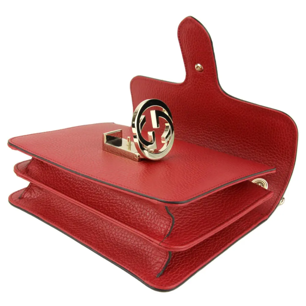 Túi Gucci GG Chain Shoulder 'Red' 510304 CAO0G 6420 - Ảnh 3