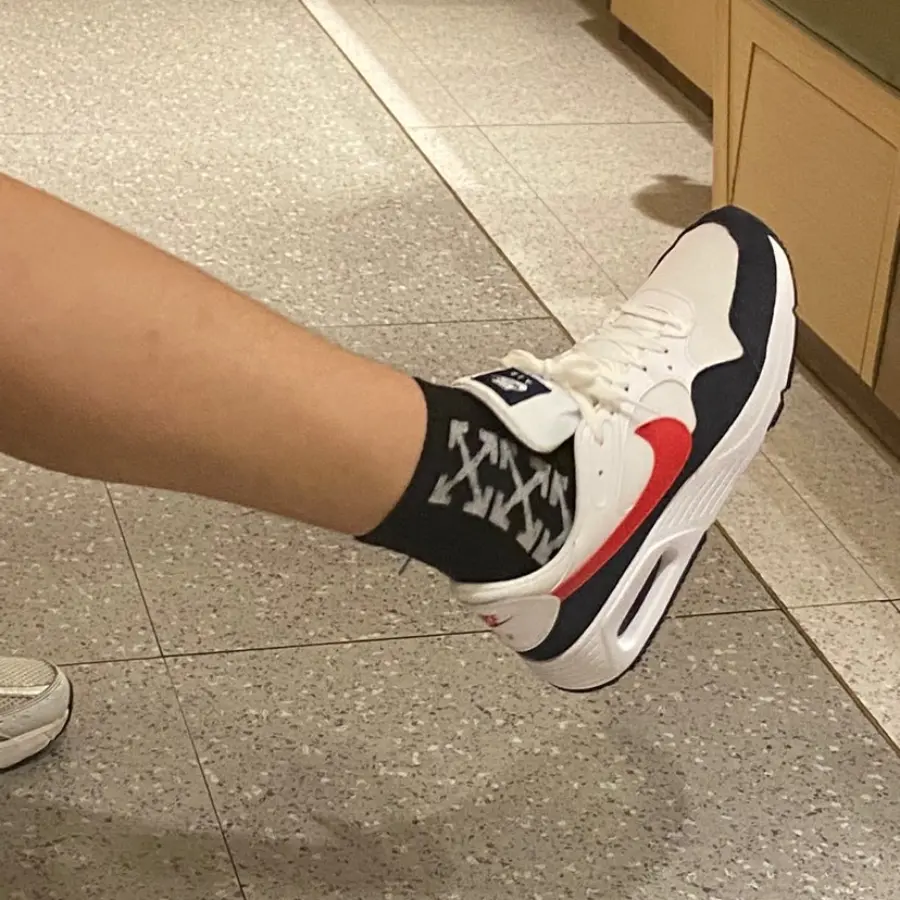 Giày Nike Air Max SC ‘White University Red’ CW4555-103 - Ảnh 4