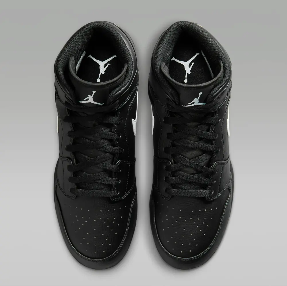 Giày Nike Air Jordan 1 Mid TD Cleat ‘Black White’ FJ6805-001 - Ảnh 4