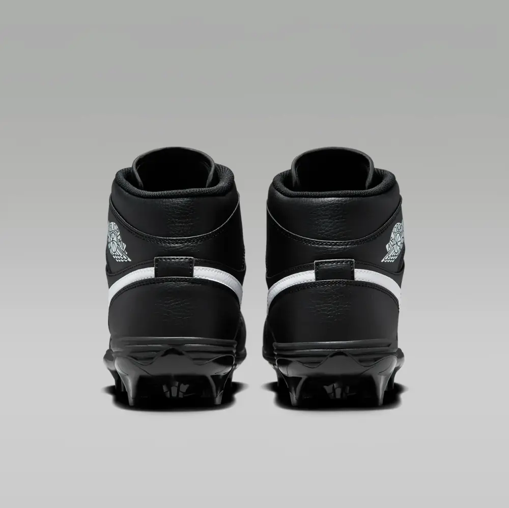 Giày Nike Air Jordan 1 Mid TD Cleat ‘Black White’ FJ6805-001 - Ảnh 6