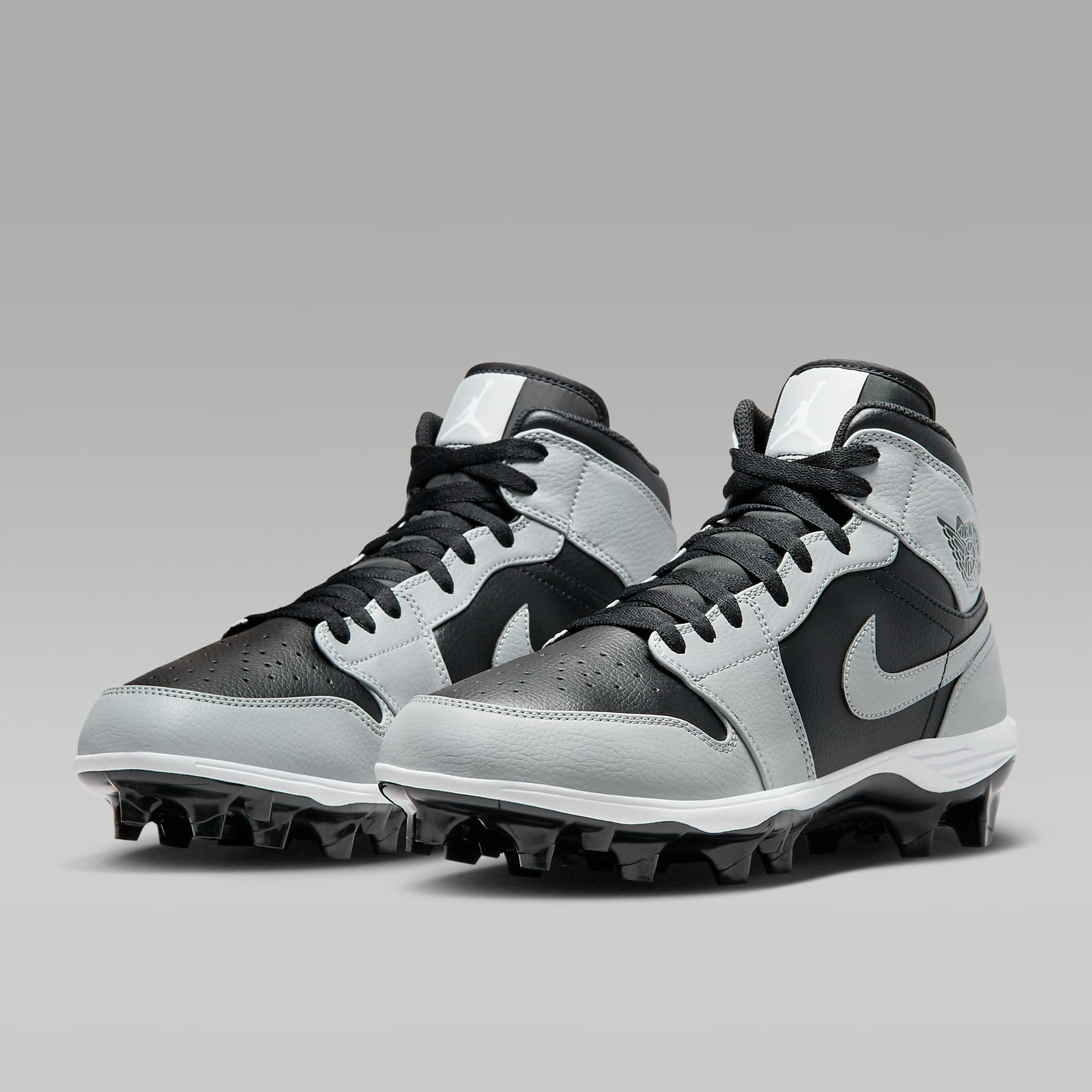 Giày Nike Air Jordan 1 Mid TD Cleat Shadow 2.0 ‘Smoke Grey’ FJ6805-002 - Ảnh 5