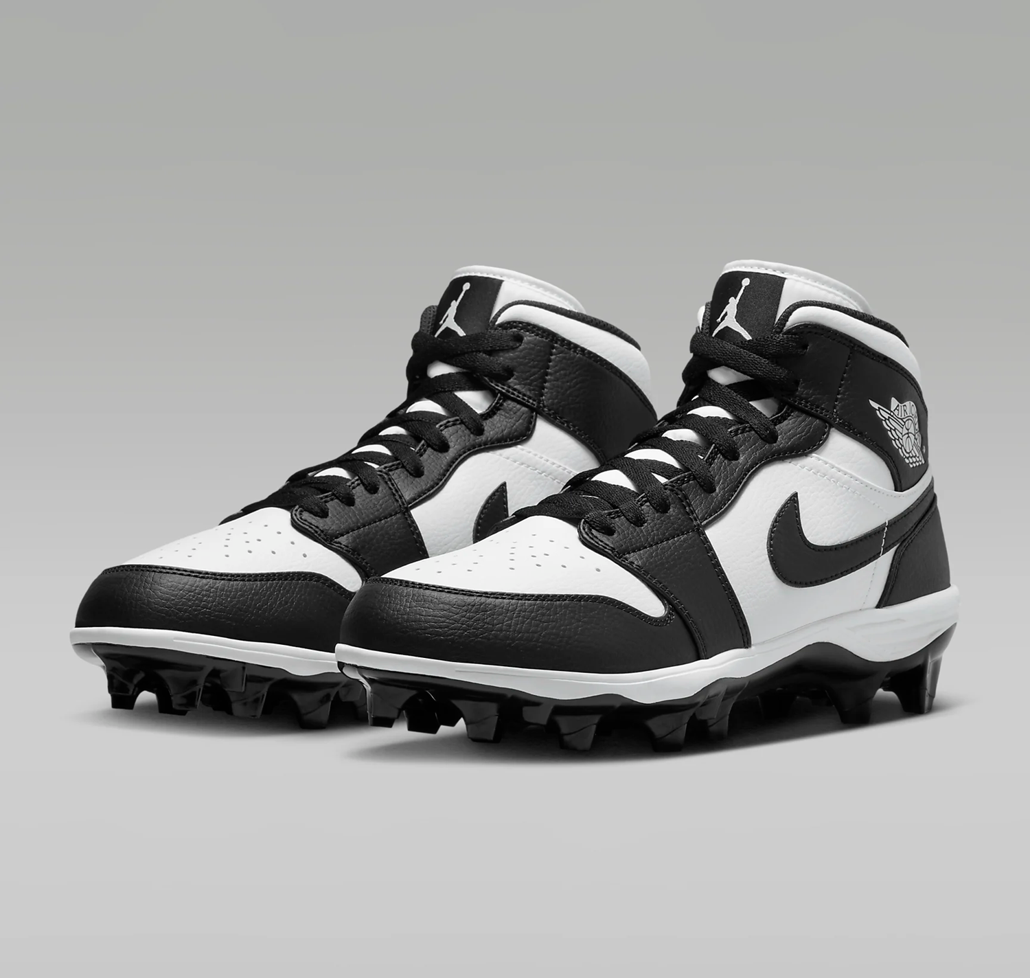 Giày Nike Air Jordan 1 Mid TD Cleat ‘Panda’ FJ6805-100 - Ảnh 5