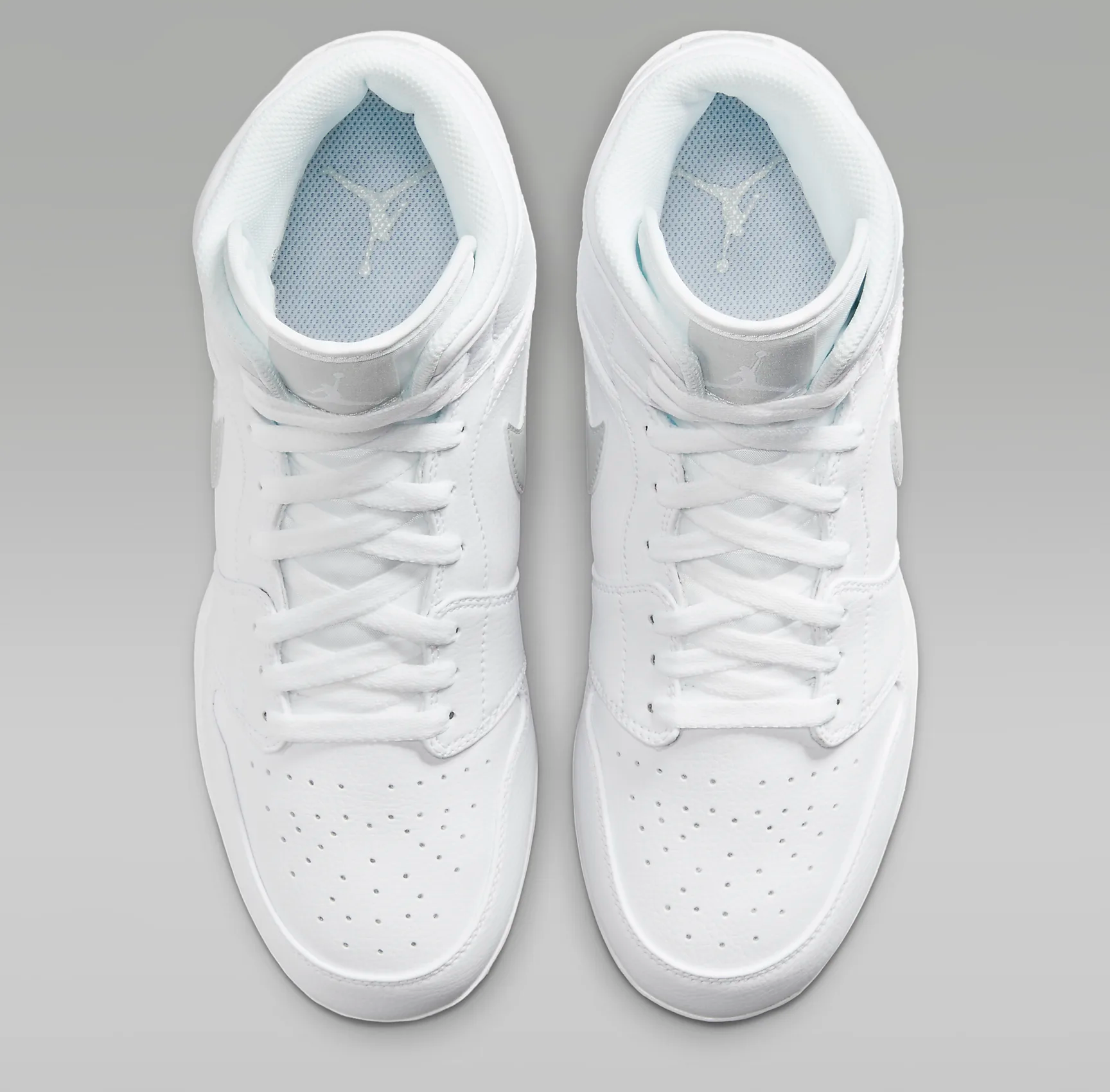 Giày Nike Air Jordan 1 Mid TD Cleat ‘White Grey Fog’ FJ6805-101 - Ảnh 4