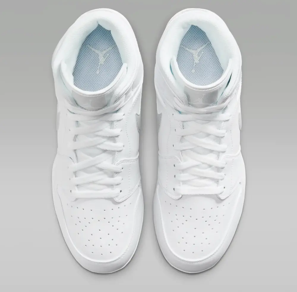 Giày Nike Air Jordan 1 Mid TD Cleat ‘White Grey Fog’ FJ6805-101 - Ảnh 4
