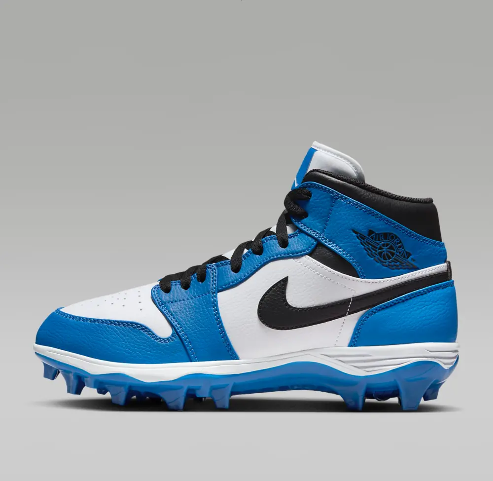 Alternative view of Giày Nike Air Jordan 1 Mid TD Cleat ‘Game Royal’ FJ6805-104