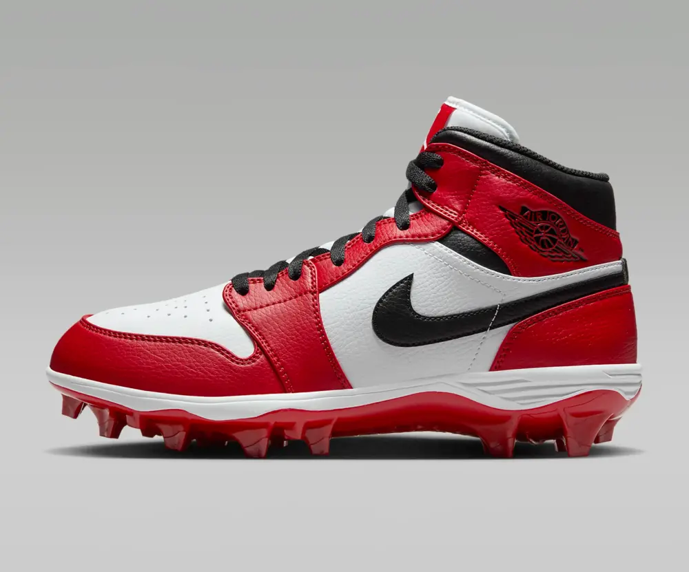 Alternative view of Giày Nike Air Jordan 1 Mid TD Cleat ‘Chicago’ FJ6805-106
