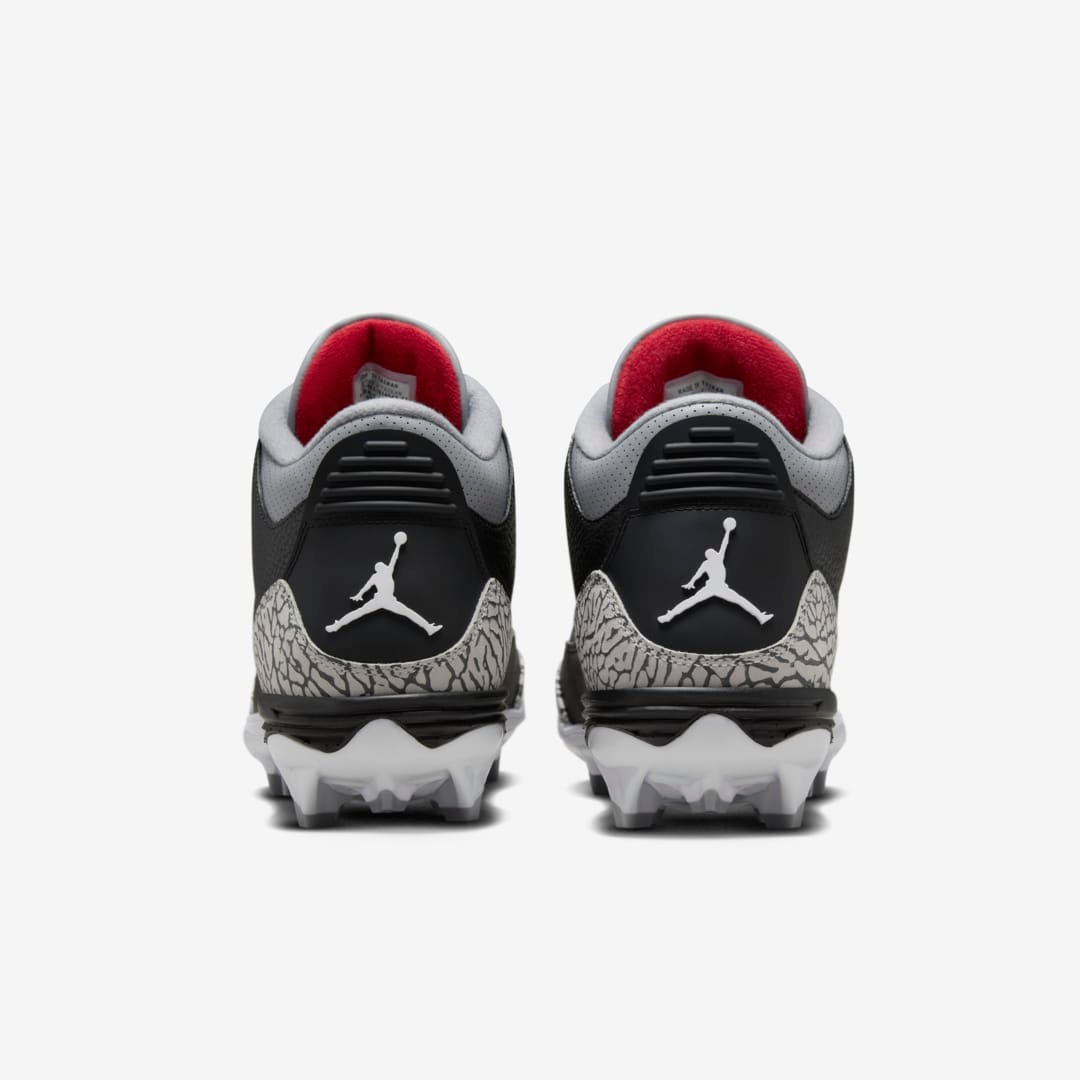 Giày Nike Air Jordan 3 Retro TD Cleat ‘Black Cement’ FZ8626-001 - Ảnh 5