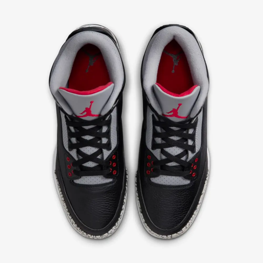 Alternative view of Giày Nike Air Jordan 3 Retro TD Cleat ‘Black Cement’ FZ8626-001