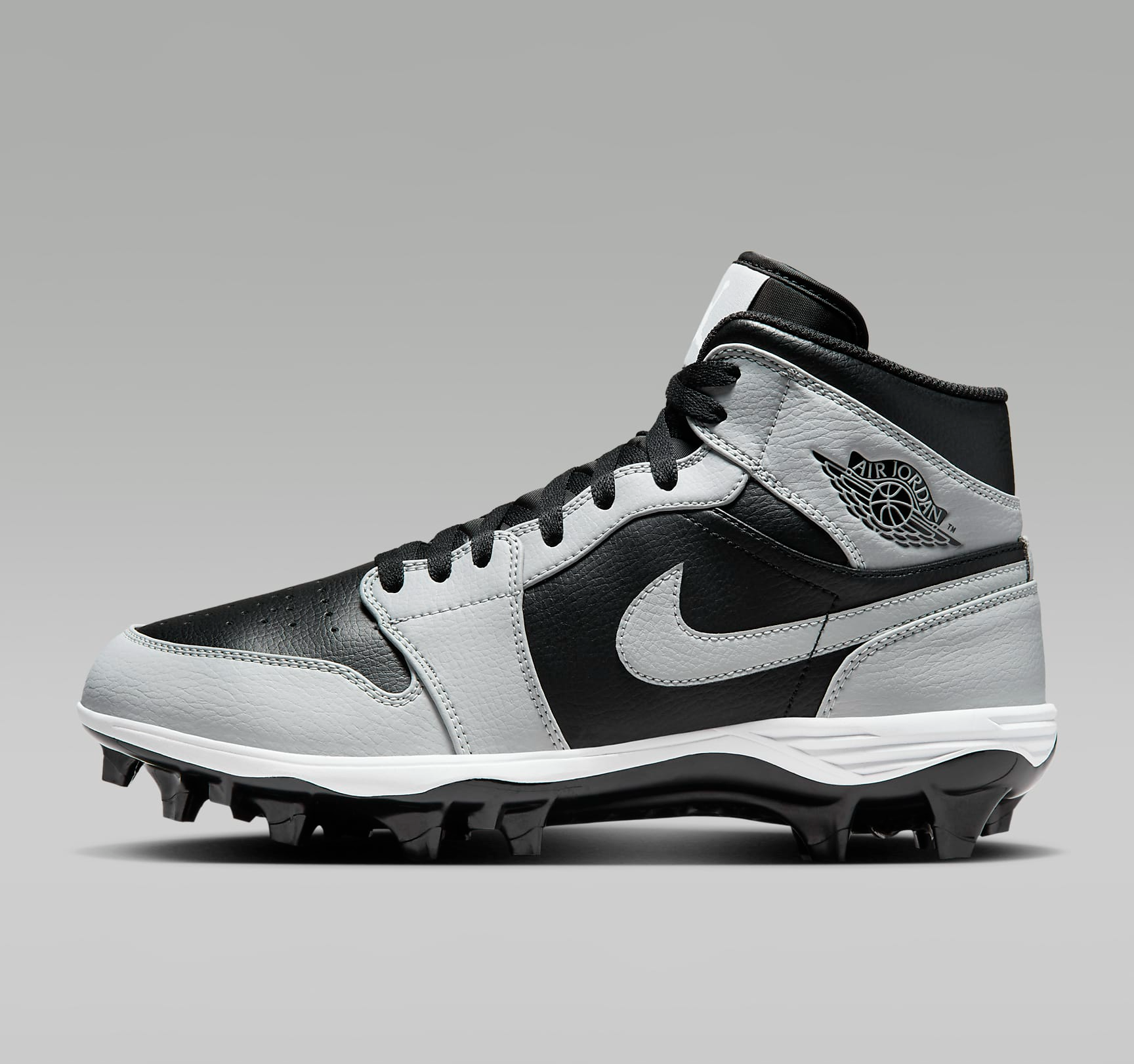 Alternative view of Giày Nike Air Jordan 1 Mid TD Cleat Shadow 2.0 ‘Smoke Grey’ FJ6805-002