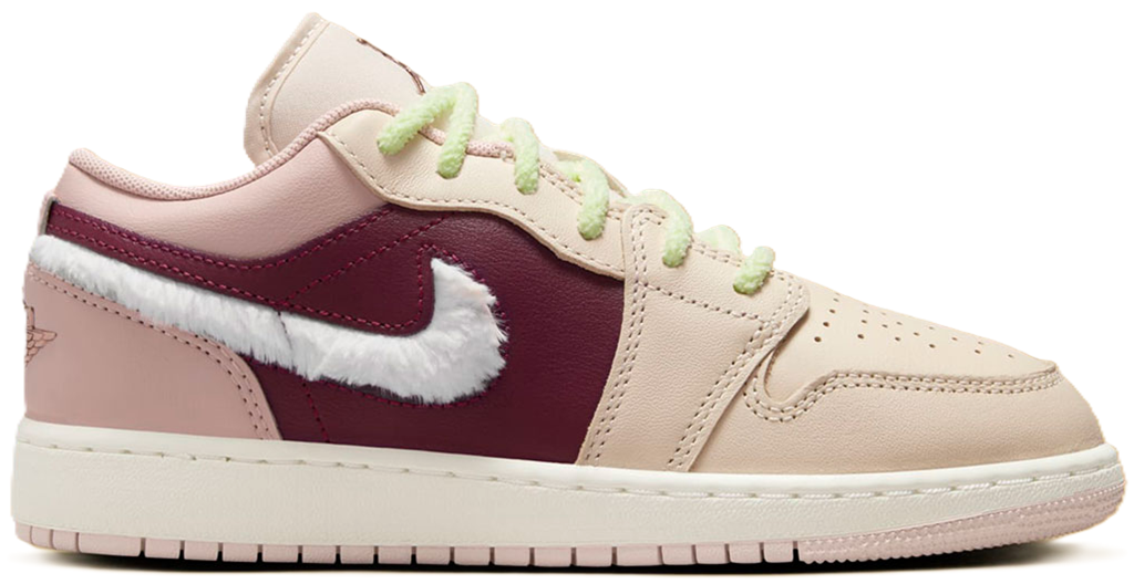 Giày Nike Air Jordan 1 Low SE GS ‘Fur Swoosh’ FZ3928-200