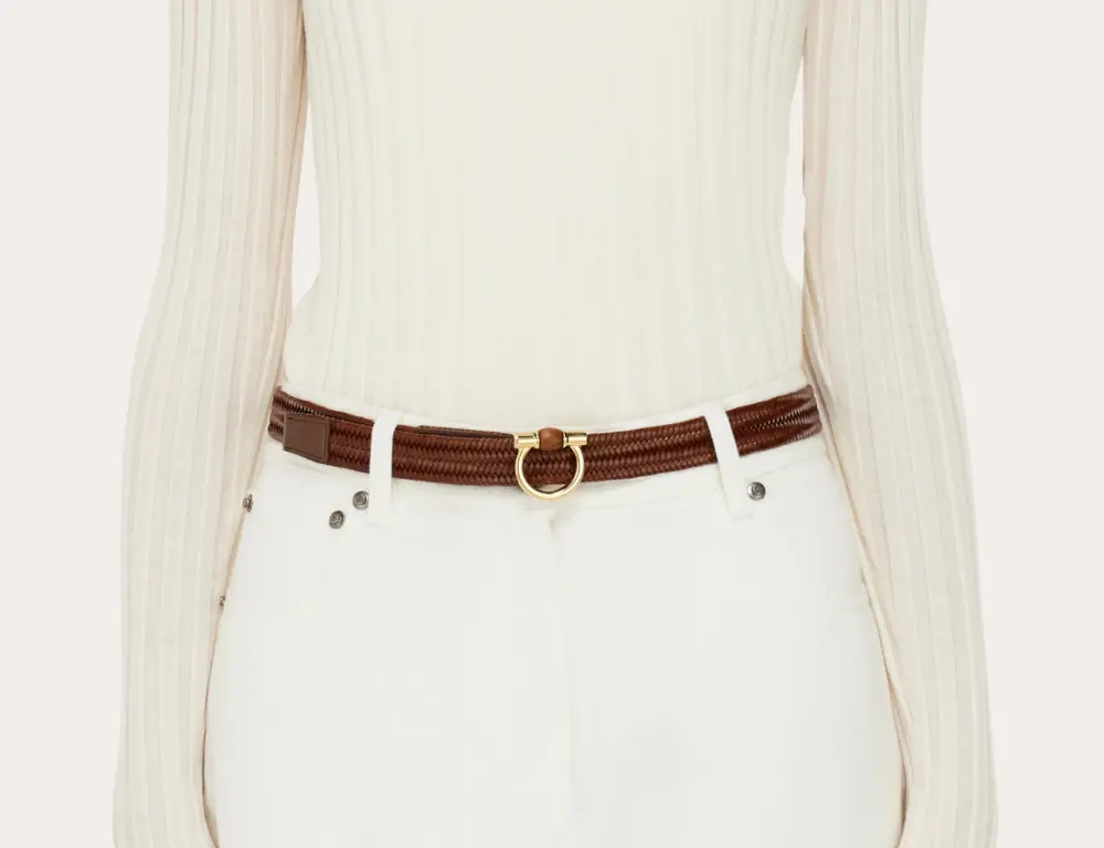 Alternative view of Thắt Lưng Salvatore Ferragamo Fixed Gancini Belt ‘Cocoa’ 230309-771349