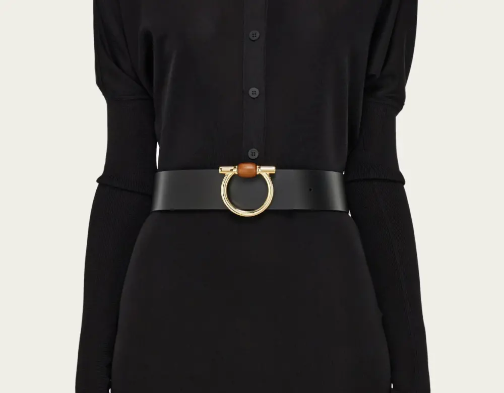 Alternative view of Thắt Lưng Salvatore Ferragamo Reversible Gancini Belt ‘Black’ 230297-771120
