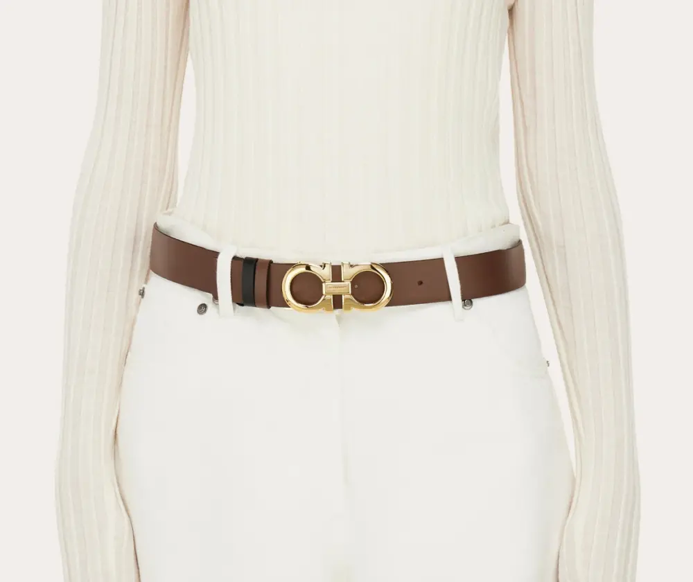 Alternative view of Thắt Lưng Salvatore Ferragamo Gancini Belt ‘Cocoa’ 23A564-764023
