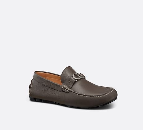 Giày Dior Loafer Ebony Grained Calfskin ‘Brown’ 3LO114YJK-H767 - Ảnh 4
