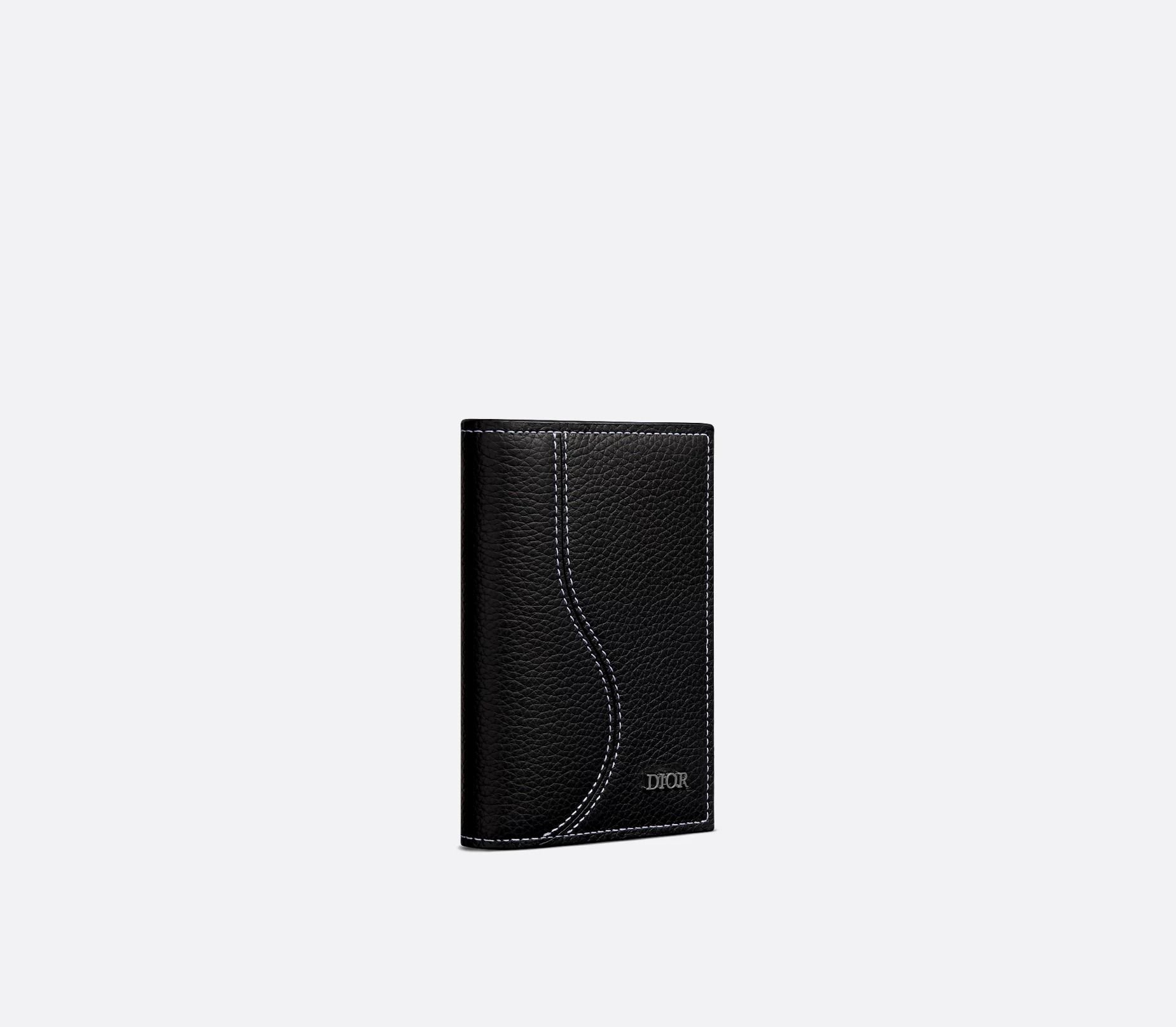 Alternative view of Ví Dior Saddle Vertical Bifold Card Holder ‘Black’ 2ADCH169YKK-H00N