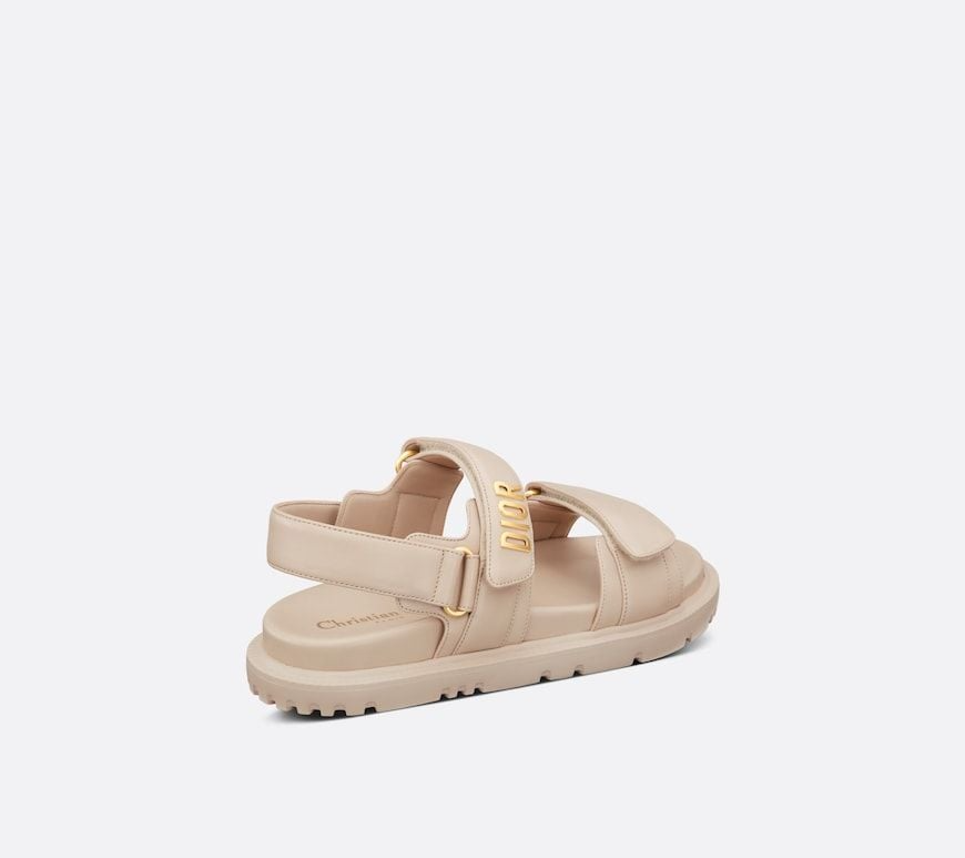 Dép Dior Dioract Sandal ‘Powder Beige’ KCQ547LAB-S51U - Ảnh 3