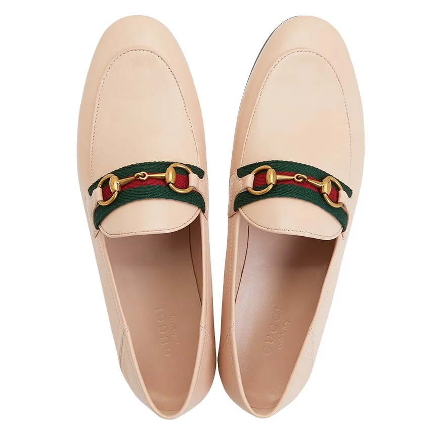 Giày Gucci Web Horsebit Loafers ‘Beige’ 631619-CQXM0-6761 - Ảnh 4