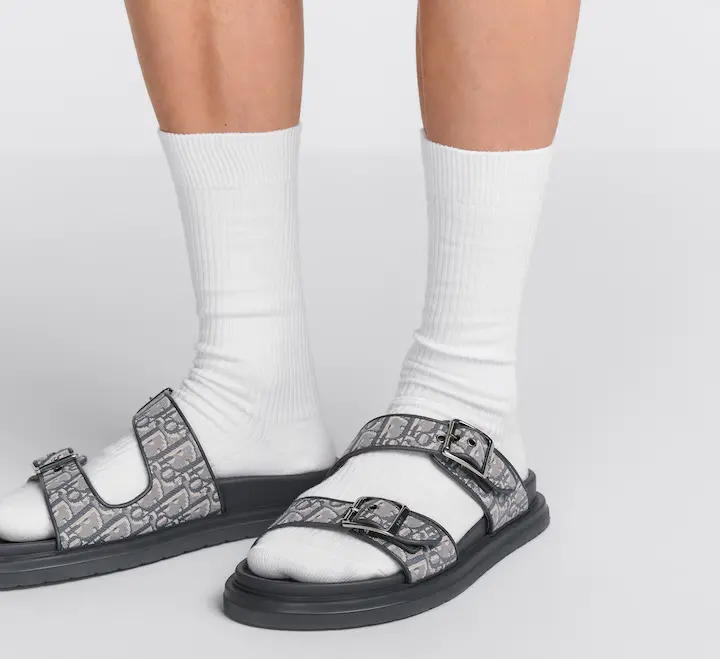 Alternative view of Dép Dior Aqua Sandal ‘Deep Gray’ 3SA135ZSA-H557