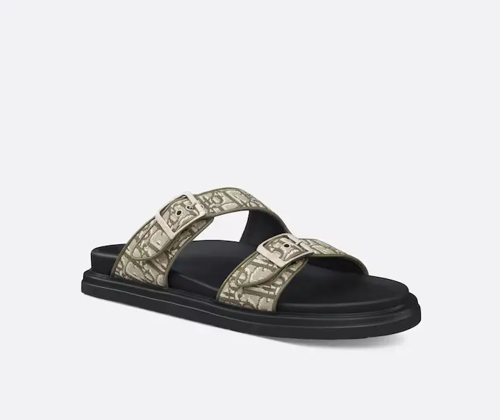 Dép Dior Aqua Sandal ‘Khaki’ 3SA135ZSA-H603 - Ảnh 4
