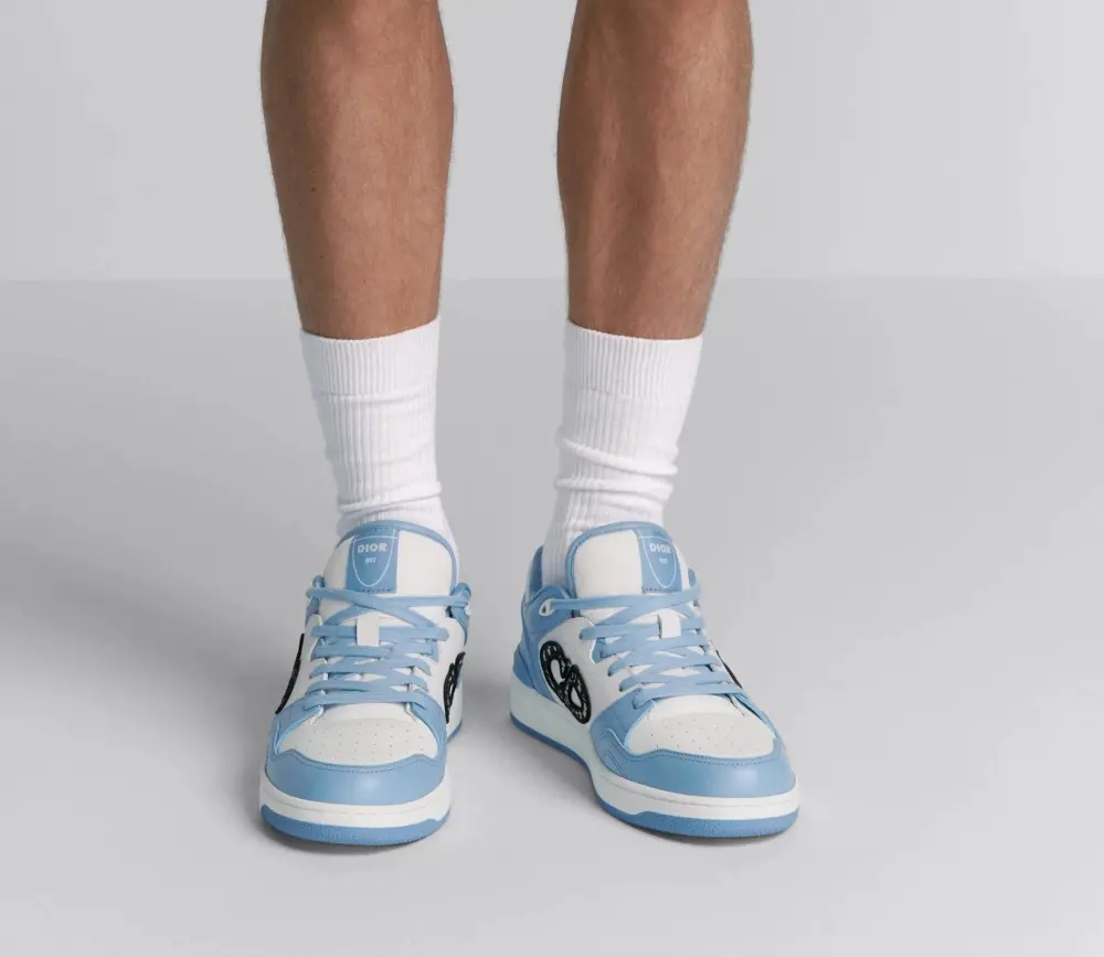 Giày Dior B57 Low-Top Sneaker ‘Light Blue’ 3SN318ZXU-H516 - Ảnh 4