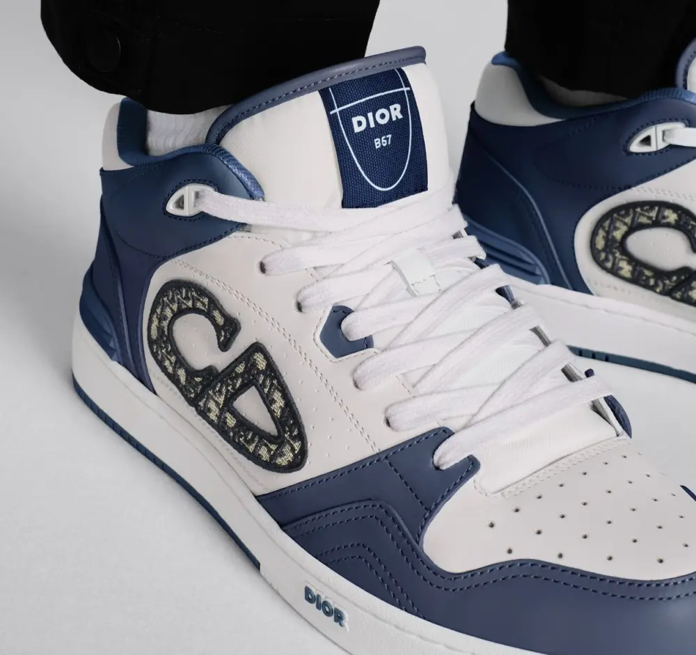 Giày Dior B57 Mid-top Sneaker ‘Navy Blue’ 3SH141ZXU-H553 - Ảnh 3