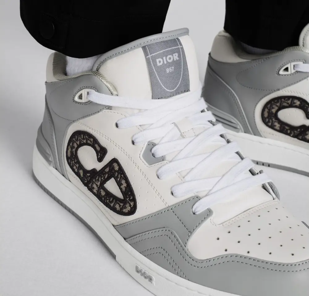 Alternative view of Giày Dior B57 Mid-top Sneaker ‘Gray White’ 3SH141ZXU-H860