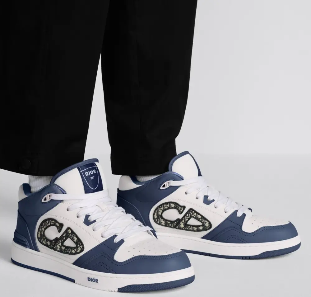 Alternative view of Giày Dior B57 Mid-top Sneaker ‘Navy Blue’ 3SH141ZXU-H553