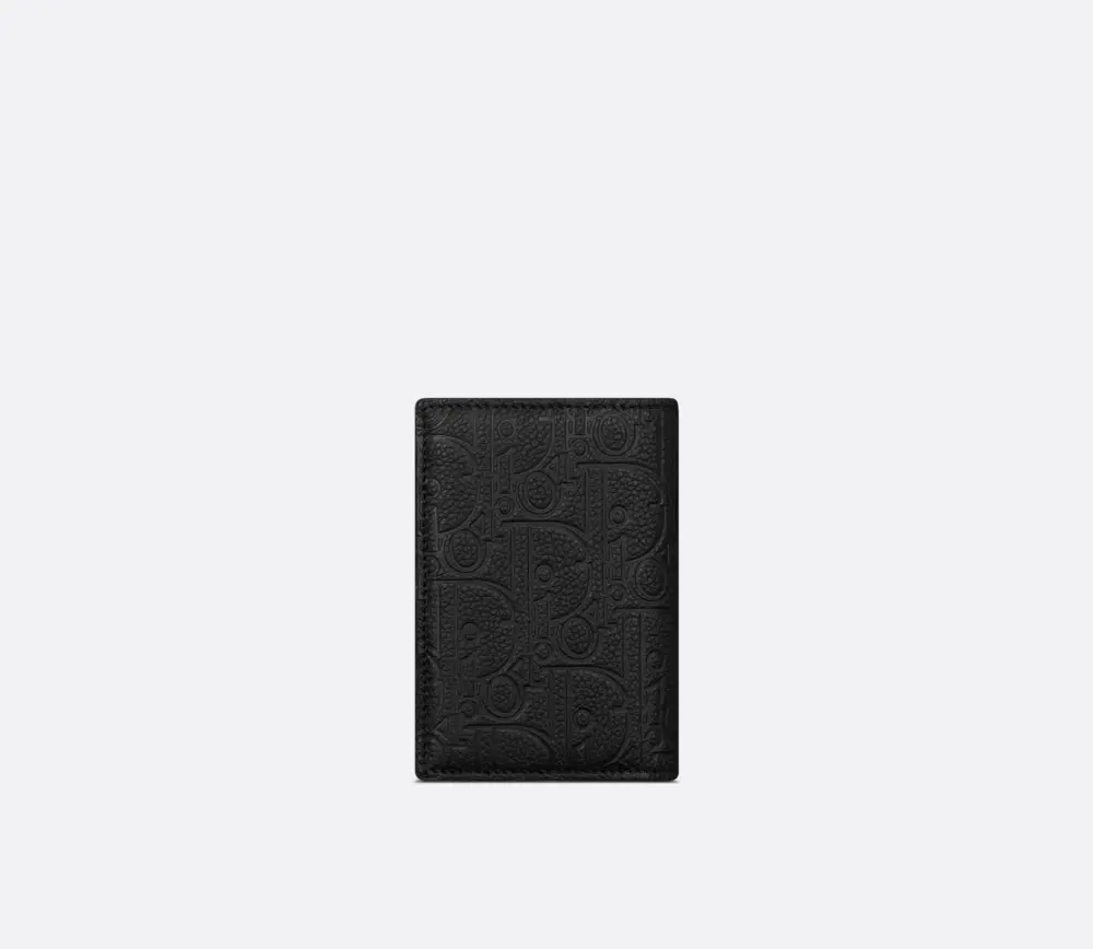 Ví Dior Vertical Bifold Card Holder ‘Black’ 2ESCH138FLG-H00N - Ảnh 3