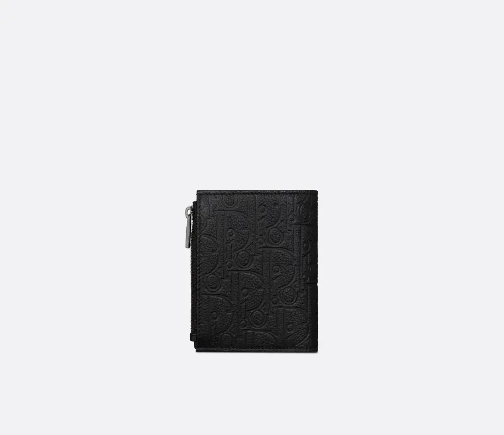 Ví Dior Vertical Compact Card Holder ‘Black’ 2ESBC319FLG-H00N - Ảnh 3