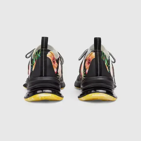 Giày Gucci Run Floral Sneaker ‘Mutil Black’ 698547-UZJ10-8560 - Ảnh 4