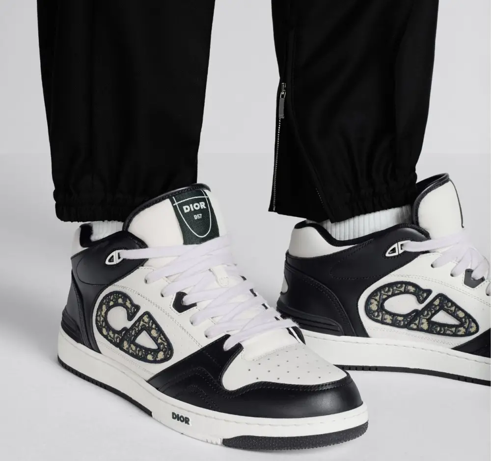 Giày Dior B57 Mid-top Sneaker ‘Black White’ 3SH141ZXU-H960 - Ảnh 3