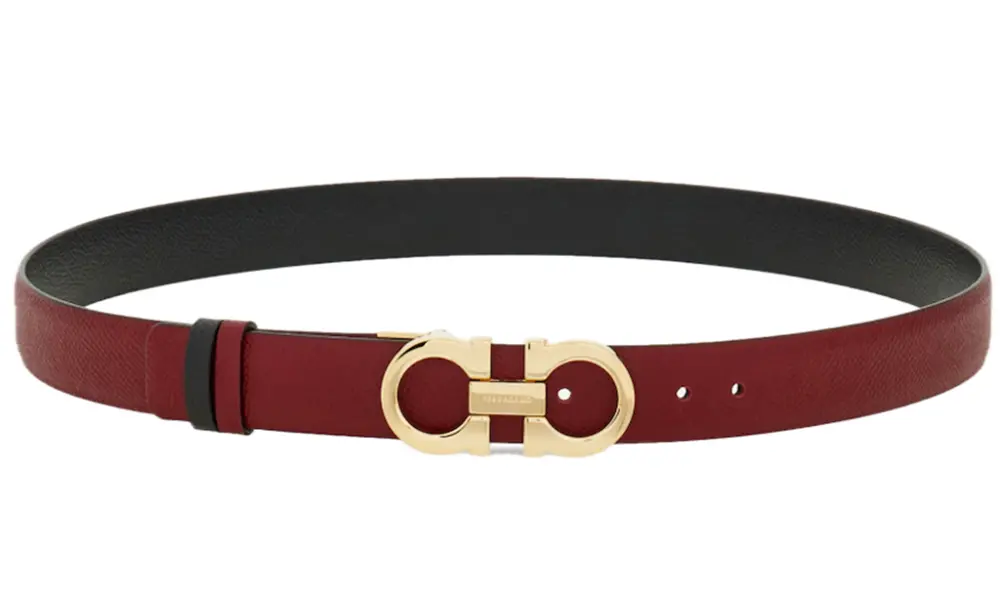 Thắt Lưng Salvatore Ferragamo Adjustable Reversible Gancini Belt ‘Burgundy’ 23A565-780393