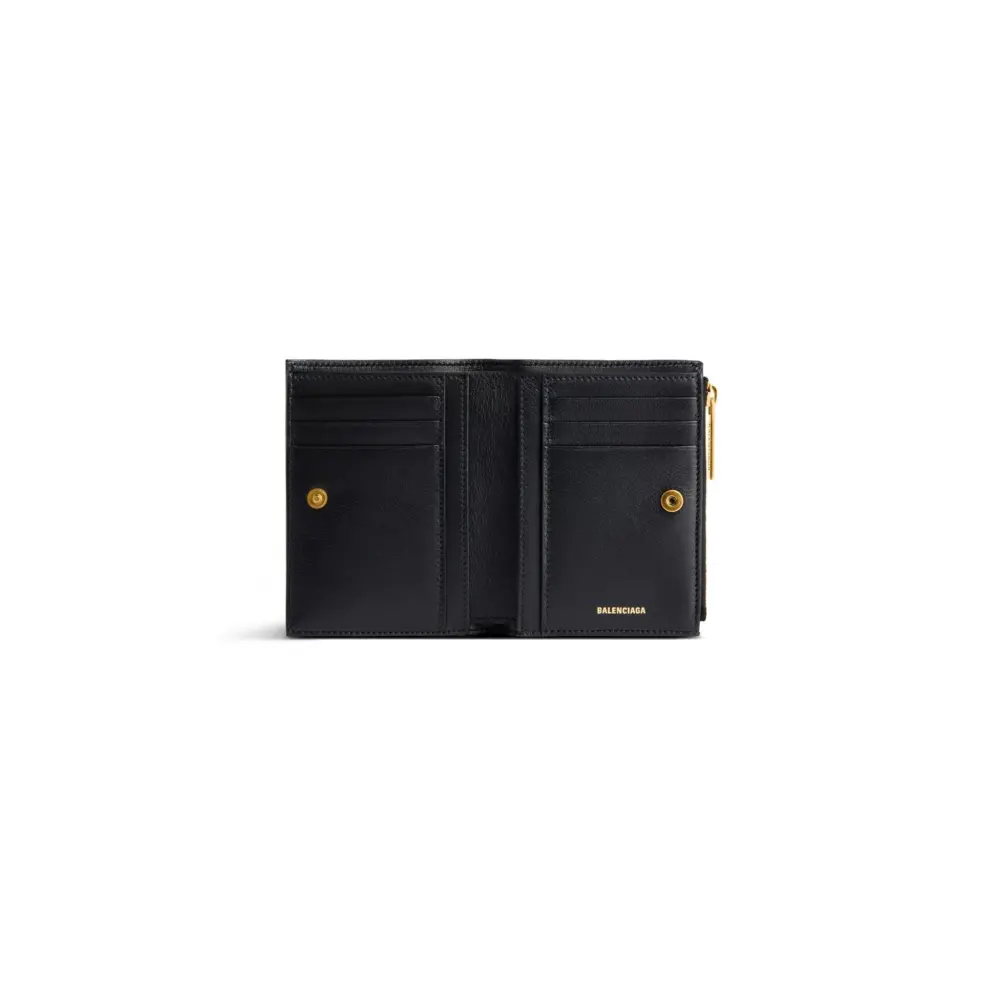 Alternative view of Ví Balenciaga Monaco Bifold Wallet 'Black' 7924122AAXB1000