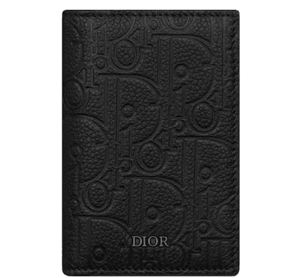Ví Dior Vertical Bifold Card Holder ‘Black’ 2ESCH138FLG-H00N