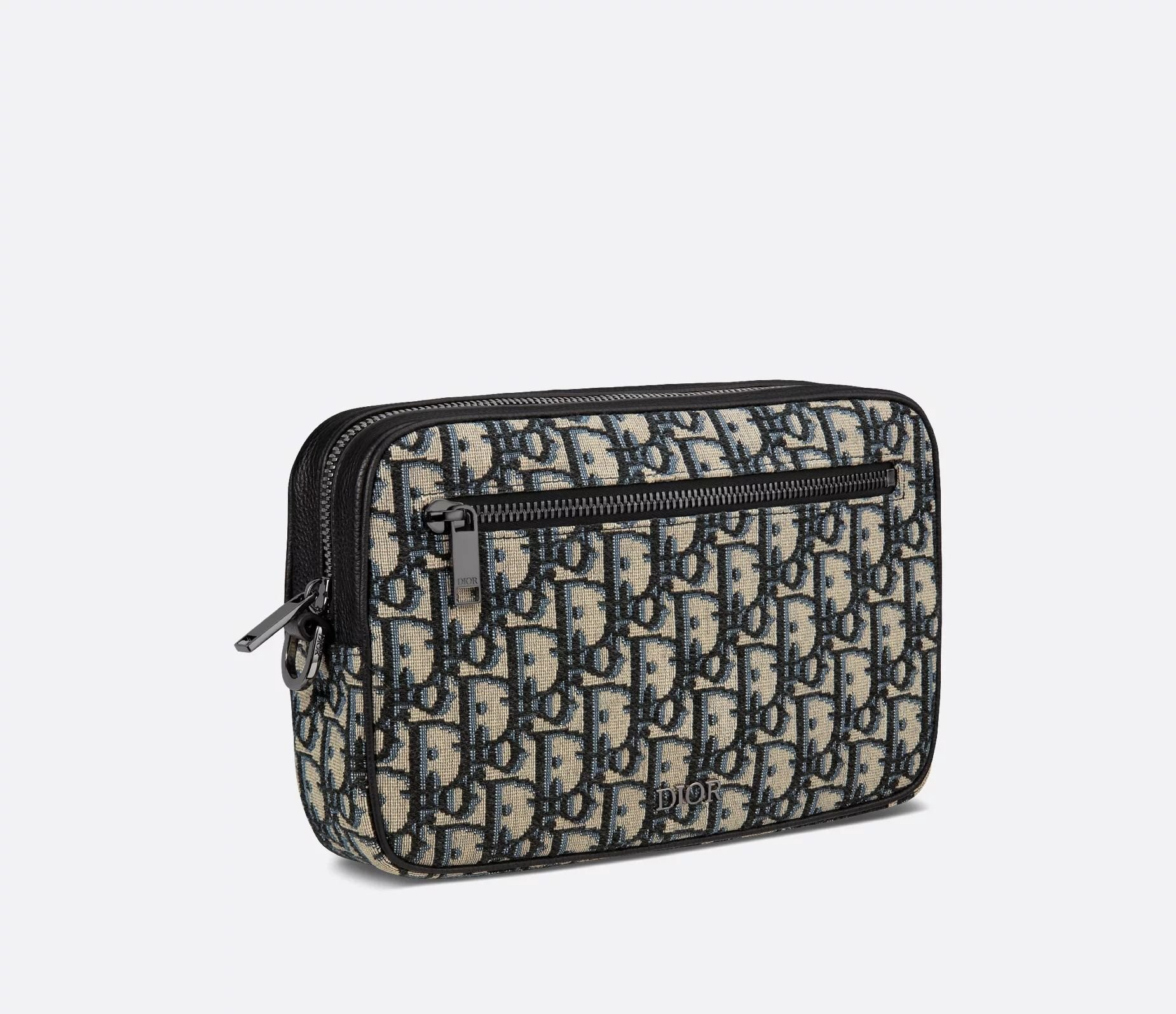 Túi Dior Toiletry Bag ‘Beige’ 2ESCA340YSE-H05E - Ảnh 3