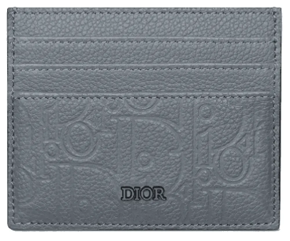 Ví Dior Card Holder ‘Deep Gray’ 2ESCH135FLG-H830