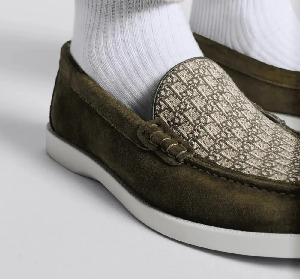 Giày Dior Granville Loafer ‘Khaki’ 3LO131ZYJ-H612 - Ảnh 3