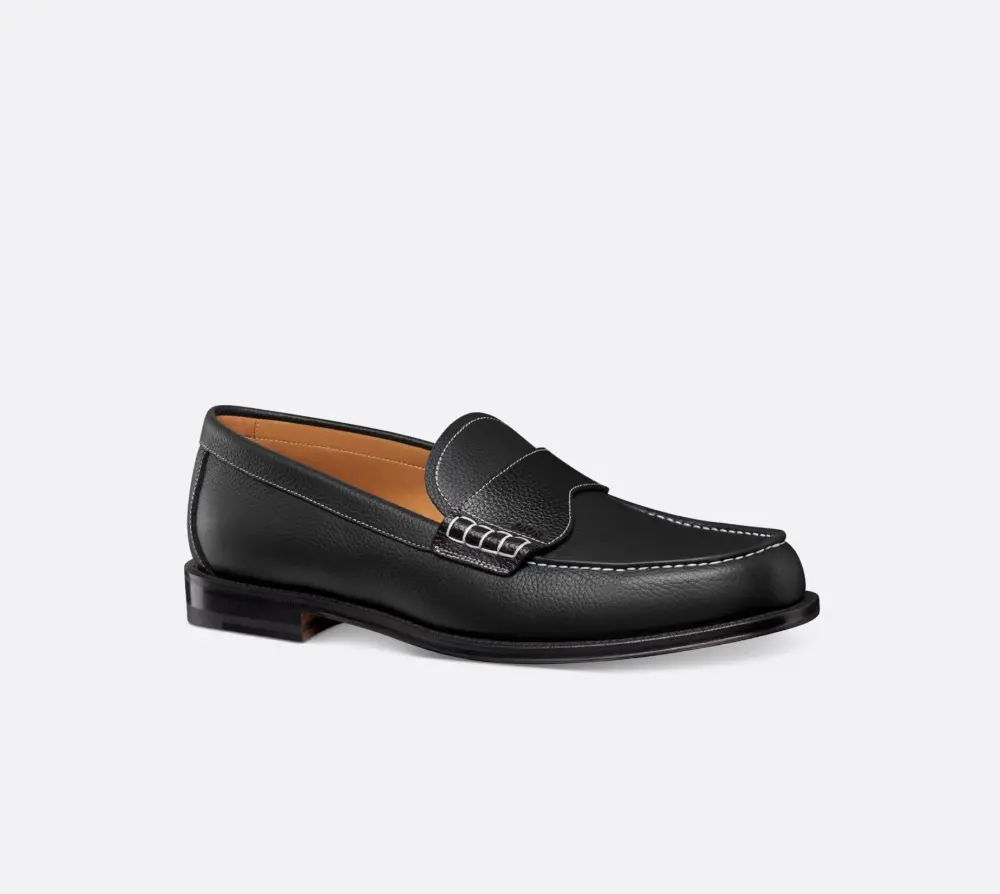 Giày Dior Granville Loafer ‘Black’ 3LO146YJK-H900 - Ảnh 4