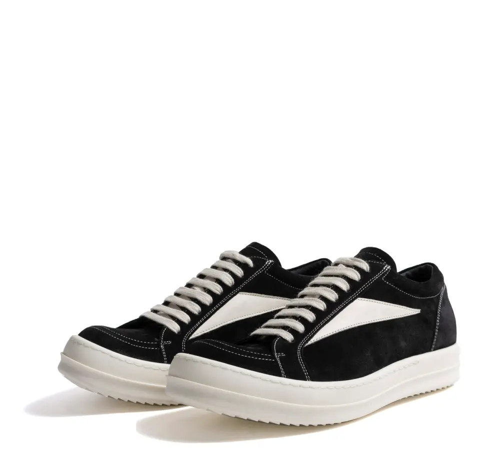 Alternative view of Giày Rick Owens Suede Vintage ‘Black Milk White’ RP01C5888LVSLPO-911