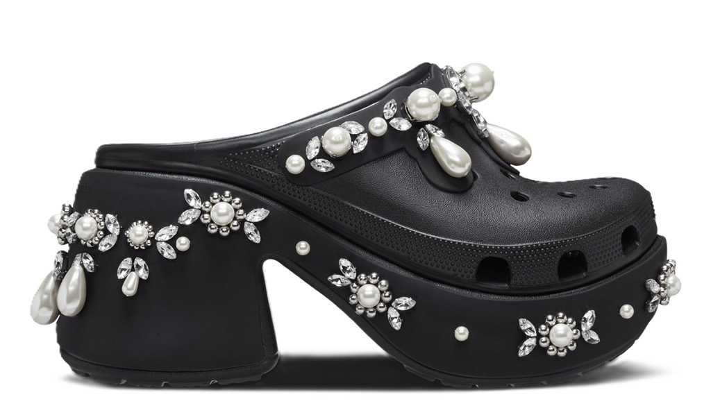 Dép Crocs Siren Heel x Simone Rocha Clog ‘Black’ 210646-001