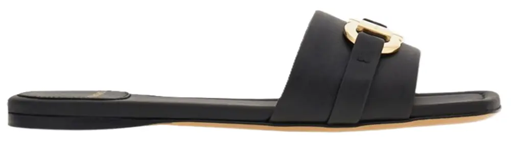 Dép Salvatore Ferragamo Flat Slide ‘Black’ 01G997-769636