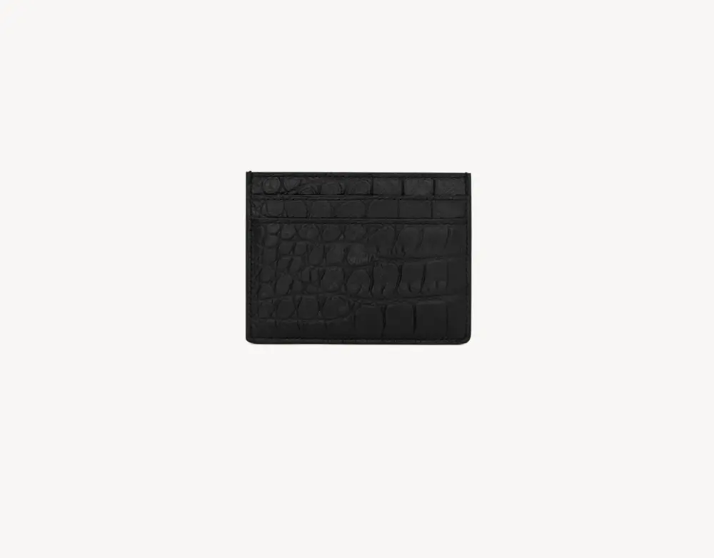 Alternative view of Ví Saint Laurent Credit Card Case ‘Black’ 375946DZE0E1000