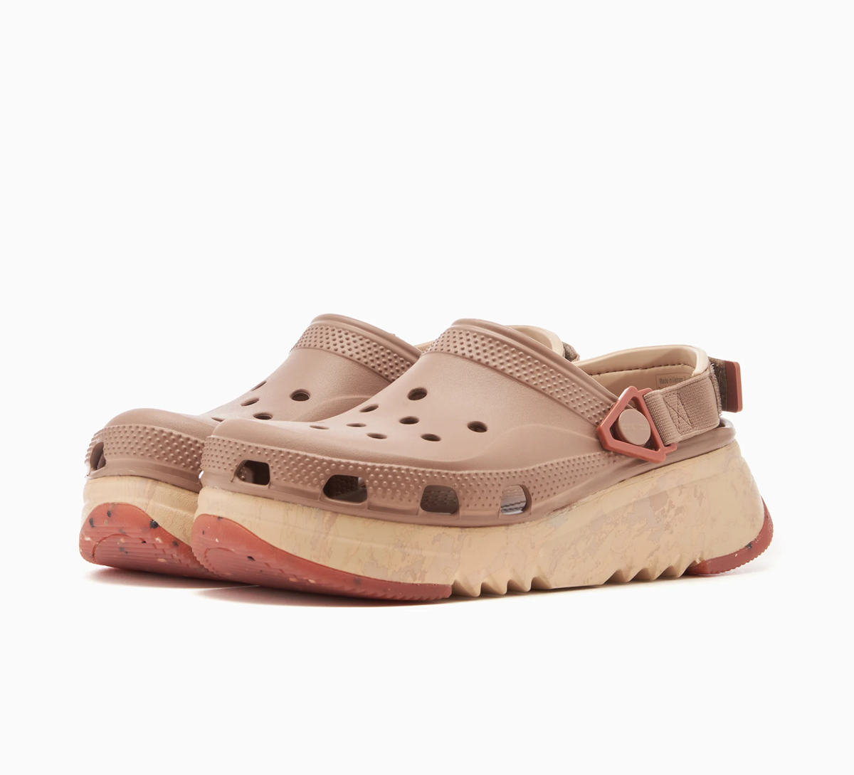 Dép Crocs Hiker Xscape Marbled Clog ‘Latte’ 209643-2Q9 - Ảnh 5