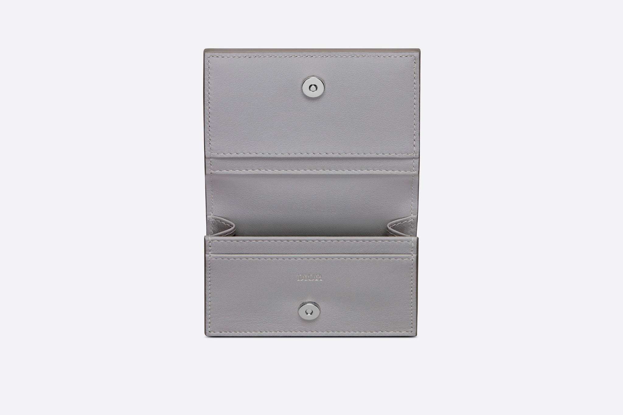 Ví Dior Business Card Holder ‘Grey CD Diamond’ 2ESCH136DCO-H42E - Ảnh 3